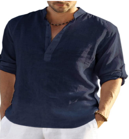 Linen Henley Shirt